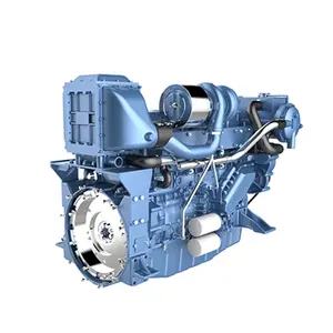 Weiyai WP13 500hp mesin elektrik laut dengan poros baling-baling gearbox