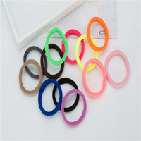 Bandes élastiques pour cheveux, en Nylon, sans couture, couleur bonbon, vente en gros, pour filles, diamètre 4cm 5cm, 30 pièces