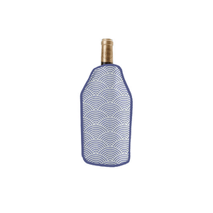 Enfriador de botellas Art Deco con diseño de patrón ondulado para botellas de vino - Product Image 1