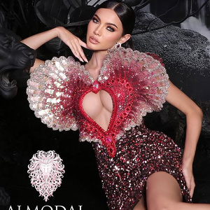 BOBOHOO 베스트셀러 블루쉬 AB 컬러 플랫 백 라인스톤 16면 컷팅 논핫픽스 유리 라인스톤 드레스 청바지용 - Product Image 6