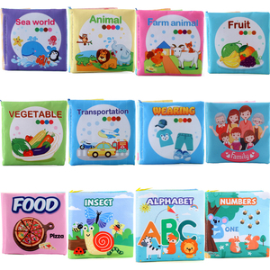 <span class=keywords><strong>Libro</strong></span> De Tela De animales De dibujos animados populares, número De alfabeto, aprendizaje De alimentos, libros De tela temprana, juguetes educativos para niños, <span class=keywords><strong>Libro</strong></span> De Tela - Product Image 3