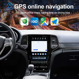 Navihua New For Jeep Grand Cherokee 2014-2022 Car DVD Player 13.6'' Tesla Style Screen Android Radio Multimedia Carplay HeadUnit - Product Image 2