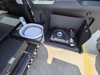 Jetour lit voiture boîte magique plaque de lit cuisinière à gaz bassin pliant robinet électrique table d'opération table pliante équipement de camping
