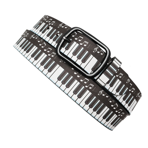 Ceintures imprimées piano 3D pour homme et femme, ceinture de style western rétro pour jeans, ceinture de qualité pour femme, largeur 3,8 <span class=keywords><strong>cm</strong></span> - Product Image 5