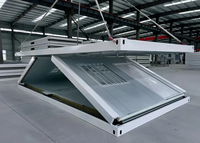 Maison conteneur modulaire préfabriquée empilable de 20 pieds à deux étages avec panneaux sandwich pour usage en entrepôt portuaire ou bureau