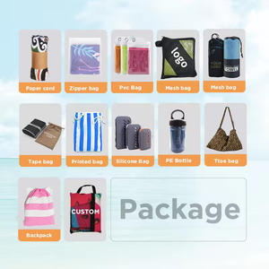 <span class=keywords><strong>Poncho</strong></span> da Spiaggia con Cappuccio per Adulti in Microfibra con Logo Personalizzato Ricamato o Stampa Digitale - Product Image 3