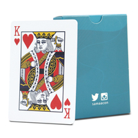 Cartes à jouer en plastique PVC personnalisées, durables, imperméables, avec boîte personnalisée