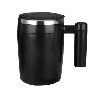 Nieuwe Slimme Drinkwaren Roestvrijstalen Elektrische Magnetische Automatische Mengkoord Koffiekop Zelfroerende Koffiemok