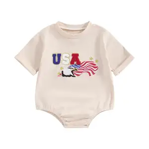 Macacão de bebê Element para o Dia da Independência, entrega rápida, macacão de bebê, roupas de bebê