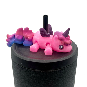 Decorazioni per Cannucce Stampate in 3D per Bicchieri, Simpatici Accessori per Bevande, Set Regalo di Decorazioni Riutilizzabili per Bicchieri - Product Image 1