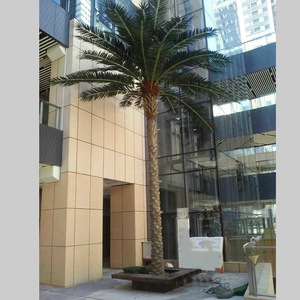 Nhân tạo Bonsai plam lớn nhân tạo Cocos màu xanh lá cây trang trí nội thất kim loại cao lớn cây cọ - Product Image 4