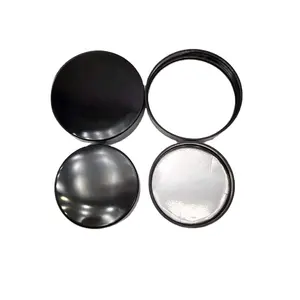 Regular Mouth Lids Mason Jar Lids Plastic Storage Caps for Mason Canning Jars and More Standard Dia 70mm black White