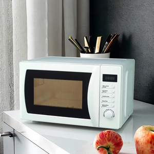 فرن ميكروويف كهربائي عالي الجودة سعة 20 لتر، 230 فولت/50 هرتز، تحكم ميكانيكي، من الفولاذ المقاوم للصدأ، للاستخدام على سطح الطاولة، قوة 700 واط، مع قفل أمان للأطفال، للاستخدام المنزلي - Product Image 2