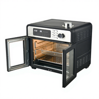 Freidora de Aire Caliente Eléctrica Digital de 28L con Ventana de Observación, 110V-240V