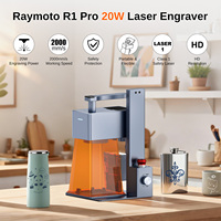 Machine de gravure et de découpe laser DIY portable 10W/20W 2000mm/s à grande vitesse pour métal, verre, bouteilles, bouchons de vin