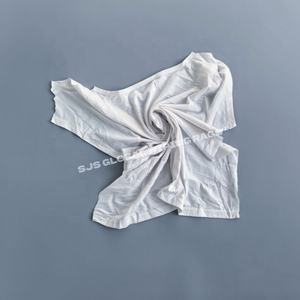 Trapos de algodón de colores para uso industrial marino, 100% algodón, trapos de camiseta reciclados, piezas cortadas, trapos blancos blanqueados - Product Image 1