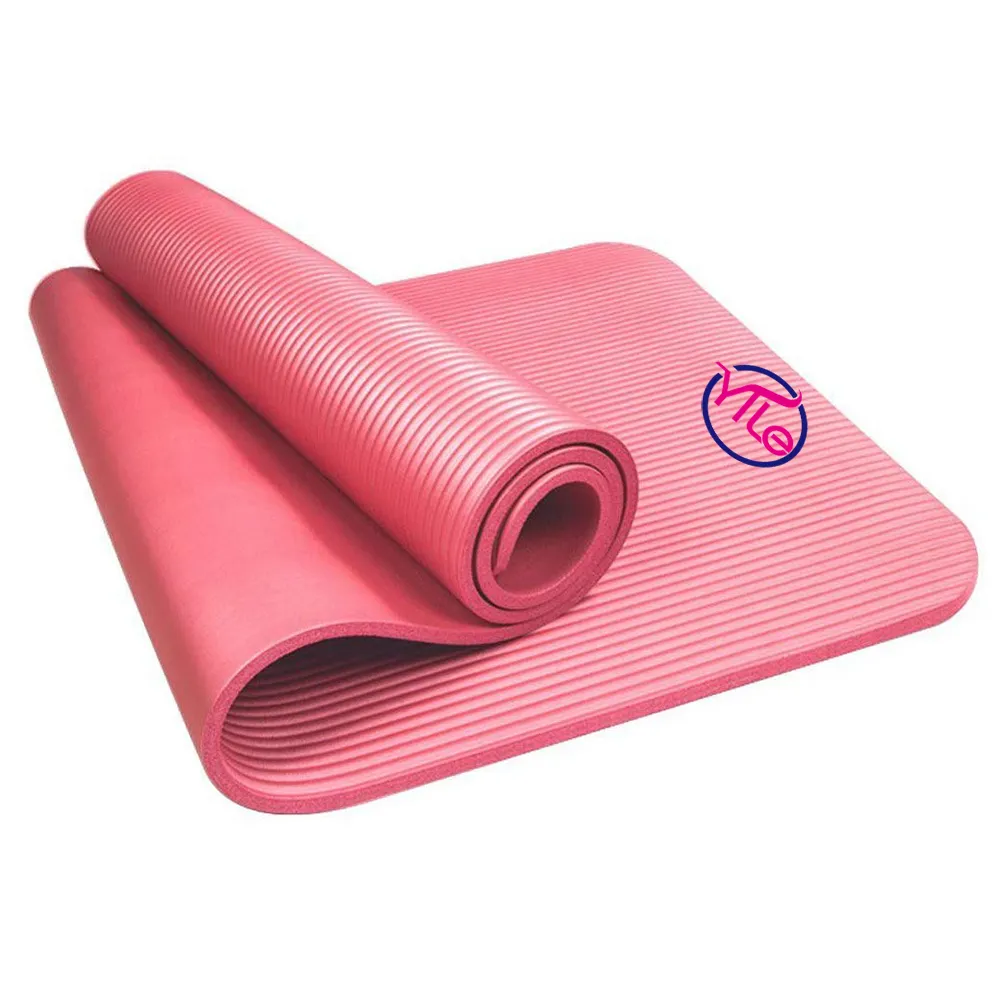 Matras Yoga Lembut 15Mm Bebas Pvc Karet Antiselip Daur Ulang