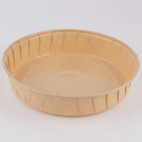 Moule de cuisson en papier brun et or jetable pour tartes Mini moules à tarte ronds moyens et grands outils de gâteau
