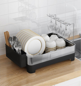 Organizador <span class=keywords><strong>de</strong></span> almacenamiento, <span class=keywords><strong>escurridor</strong></span> <span class=keywords><strong>de</strong></span> <span class=keywords><strong>platos</strong></span> <span class=keywords><strong>de</strong></span> cocina <span class=keywords><strong>colgante</strong></span> <span class=keywords><strong>de</strong></span> Metal <span class=keywords><strong>de</strong></span> doble nivel - Product Image 2