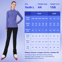 Seiden-Eiskunstlaufkostüm für Erwachsene Damen Profi-Unterziehshirt Mitteldickes Fleece-gefüttertes Langarm-Trainingsoberteil