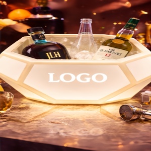 LED Ice <b>Bucket</b> 6 Liter Sturdy Beverage Holder for Barware Wedding - Product Image 5