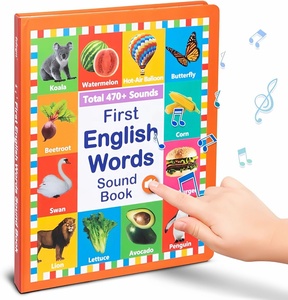 Il mio primo libro sonoro con parole inglesi, libro parlante per l'apprendimento dell'inglese, libri educativi interattivi per bambini - Product Image 1