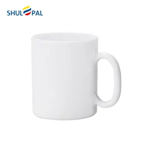 Produttore all'ingrosso tazza di caffè bianco spazi vuoti 11 1/4oz tazza di caffè sublimazione fornitore