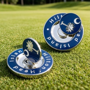 Meilleures ventes : Jeton de golf 40 mm en émail couleur avec carte de score intégrée, marqueur de balle type jeton de poker - Product Image 4