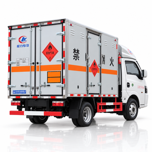 Camión Dongfeng para Transporte de Cilindros de Gas, Camión Caja Azul para Gases Inflamables, Vehículo de Materiales Peligrosos para Entrega de Cilindros de GLP y Acetileno - Product Image 2