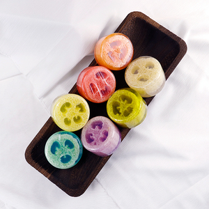 <span class=keywords><strong>Sapone</strong></span> esfoliante <span class=keywords><strong>luffa</strong></span>, spugna naturale all'interno, detergente per il corpo colorato, Scrub delicato per il bagno, Bar doccia per la pelle - Product Image 4