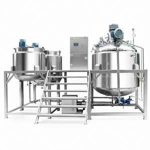 Mélangeur émulsifiant sous vide en acier inoxydable 500L, prix usine, pour la fabrication de liquides de lessive, de produits de toilette et de savon de bain - Product Image 2