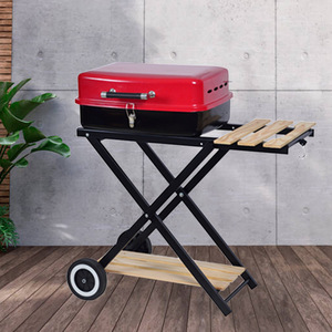 Keyo Foldable Barbecue Grill Portable Outdoor BBQ Oven Mobile Grill Square Box Simple Oven 5+ People Use - Product Image 1