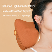 Coussin de massage corporel Shiatsu chauffant multifonctionnel en mousse à mémoire de forme vibrante portable 3D de luxe
