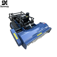 Falciatrice Industriale a Raggio Zero Diesel Senza Fili con Telecomando 800mm 1000mm - Prezzo all'Ingrosso Offerta Speciale