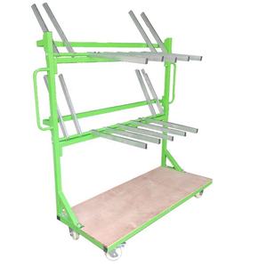 Chariot de transport polyvalent à quatre roues en acier double face pour portes et fenêtres d'atelier, robuste - Product Image 3