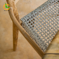 Ensemble de table de jardin Chaise de salle à manger en corde pour l'extérieur Table et chaises de jardin Tables rondes pour événements Fête