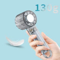 Ventilateur portable haute vitesse, refroidissement turbo, fonctionnement silencieux, petit ventilateur rechargeable par USB pour les sports de plein air et le bureau