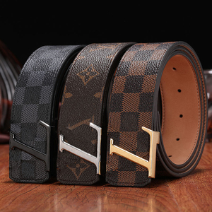 Elegante Cintura Formale da Uomo in Vera Pelle di Vacchetta con Design 3D e Fibbia in Lega Solida, Opzione Logo Personalizzato - Product Image 1
