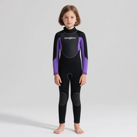 Conception personnalisée 2.5mm combinaison néoprène à manches longues écologique pour enfants plongée natation surf