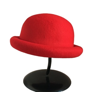 50cm 56cm Adult Child Kid Size Cute Wool <b>Felt</b> Cap Hat With Round Top <b>Roll</b> up Brim - Product Image 5
