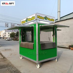 Carrito de Comida Multifuncional Remolcable para Exteriores con Certificación CE, Remolque para Dulces, Papas Fritas y Postres, Construcción con Tablero de Poliuretano - Product Image 6