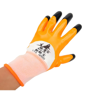 Gants de travail de sécurité agricole durables et résistants à la déchirure, en mousse enduite de <span class=keywords><strong>latex</strong></span> naturel, texture de doigt, 25 cm, personnalisables - Product Image 1