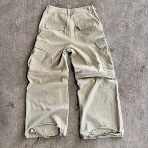 هودي رجالي عالي الجودة بتصميم مخصص مطرز وغسيل قديم قابل للارتداء على الوجهين بنمط مربعات وسحاب مزدوج وقصة فضفاضة وقصيرة - Product Image 6