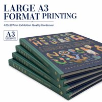 Cetak Buku Fotografi Hardcover Kustom, Buku Portofolio Warna Premium untuk Fotografer, Galeri, dan Studio