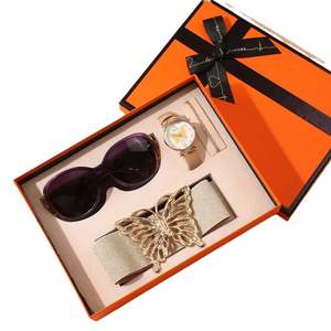 Silverbox Light Luxury Eco-friendly Plated Metal Teacher's Day Qixi Festival Valentine's Day Christmas Women's Fashion <b>Gift</b> <b>Set</b> - Product Image 4