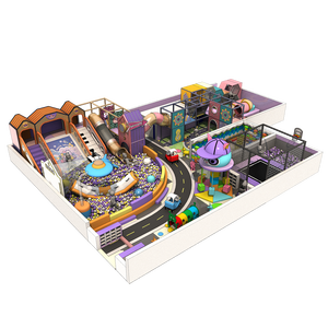 Parque Infantil Interior Temático de Alta Gama para Niños con Zona de Escalada y Tobogán, Castillo de Juegos Suave para Niños - Product Image 1