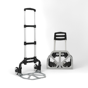 Chariot de transport robuste 80 kg à 2 roues pliable en aluminium pour bagages et entrepôt industriel - Product Image 1