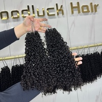 Prix de gros Mèches de cheveux vietnamiens Super Double Drawn Pixie Curly 100% Cheveux humains bruts non traités SDD