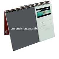 Planificateur de calendrier de bureau 2021 personnalisé 5 "lecteur LCD calendrier vidéo à écran tactile calendrier vidéo LCD promotionnel