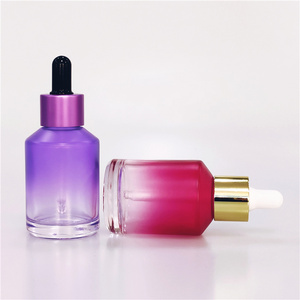 Flacon compte gouttes en verre, bleu, mat givré, orange, transparent, noir et vert, à épaule, sérum 15ml, 30 ml, 60ml, 100ml, 120ml, 2 pièces - Product Image 3